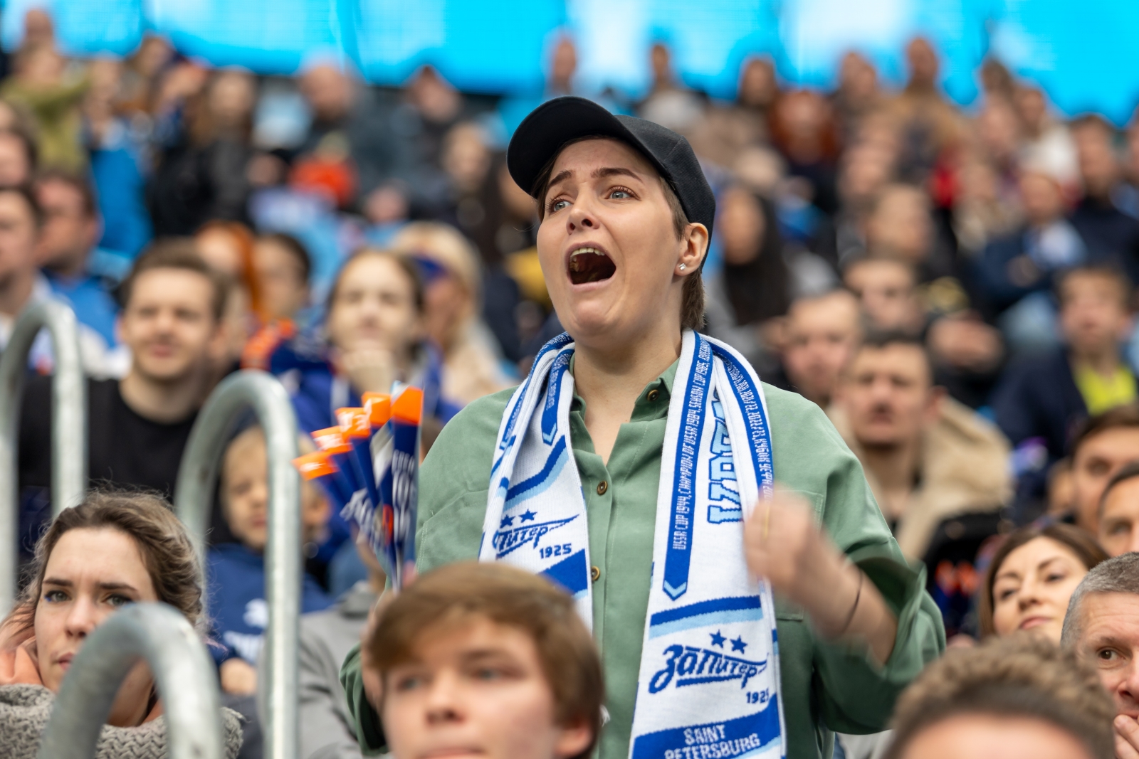 Болельщики на матче «Зенит» — «Балтика»