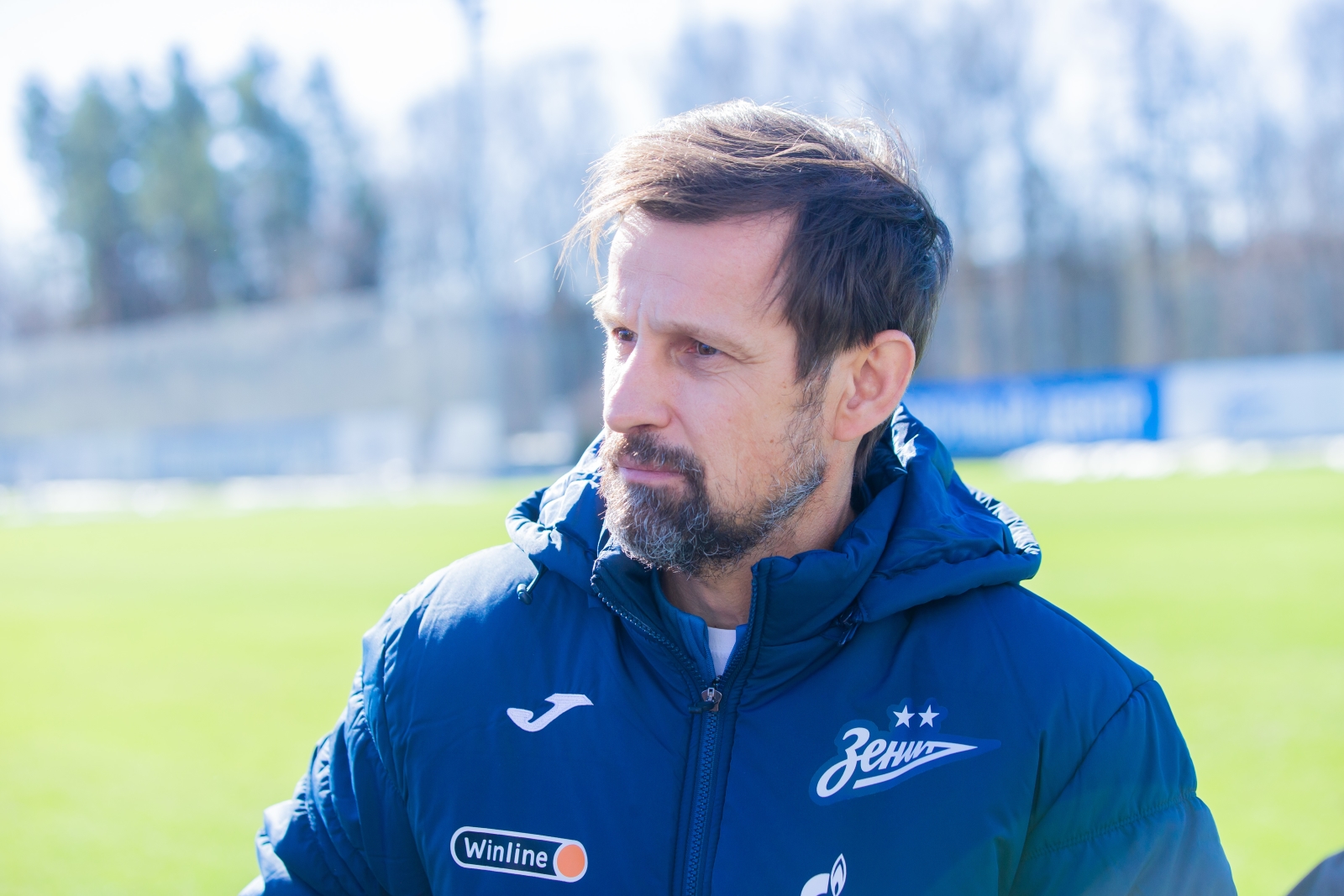 Сергей Семак на пресс-брифинге перед матчем с «Краснодаром»