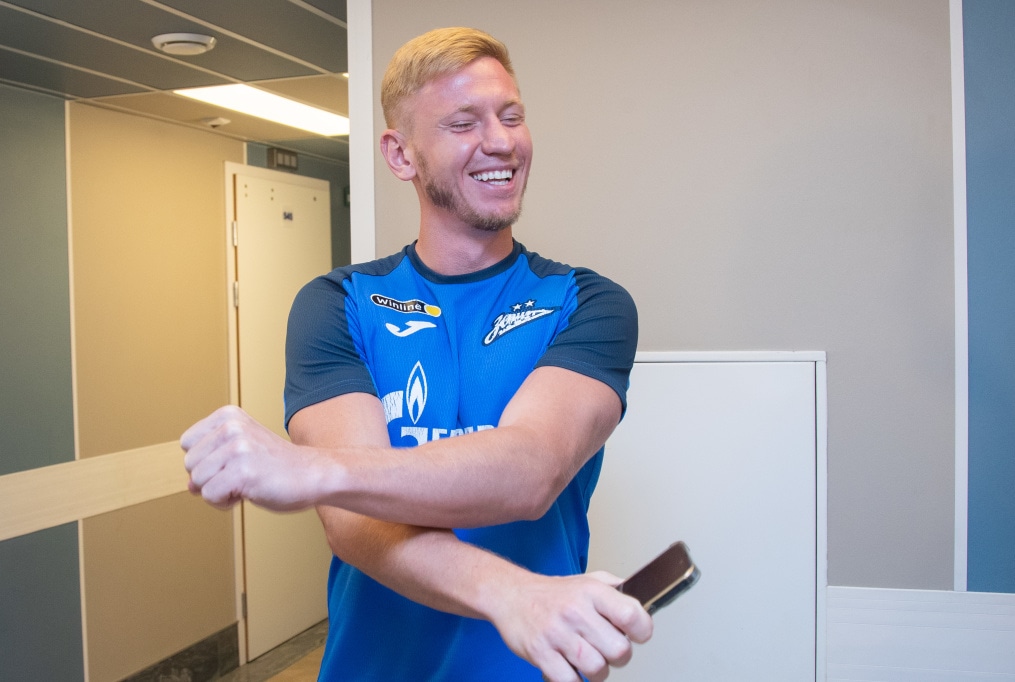 Первый день предсезонного медосмотра основного состава «Зенит» в «Мой медицинский центр»