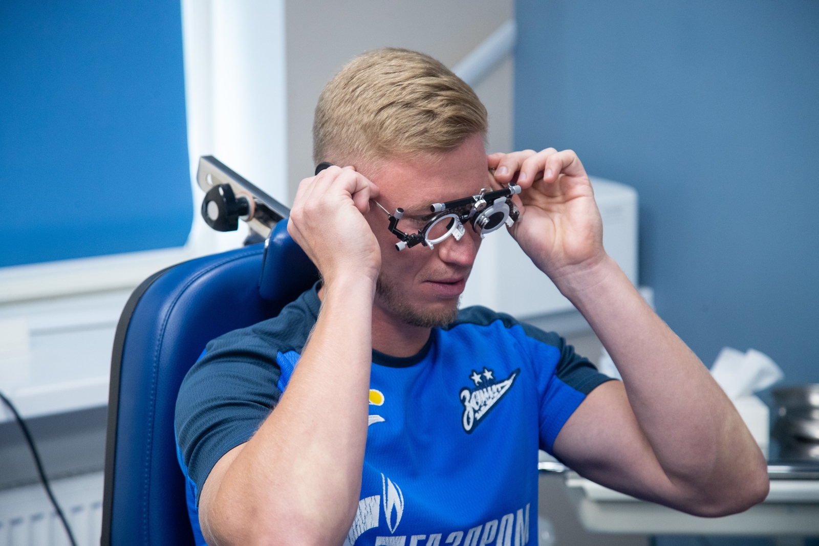 Первый день предсезонного медосмотра основного состава «Зенит» в «Мой медицинский центр»