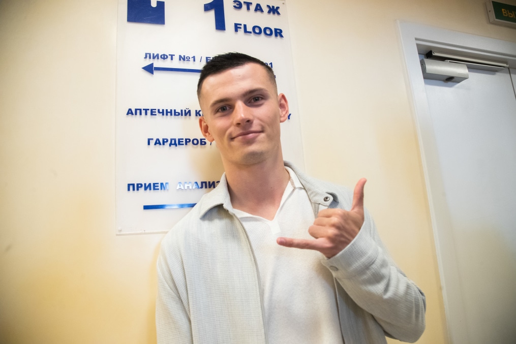 Медосмотр Сергея Волкова, защитника ФК «Зенит» в «Мой медицинский центр»