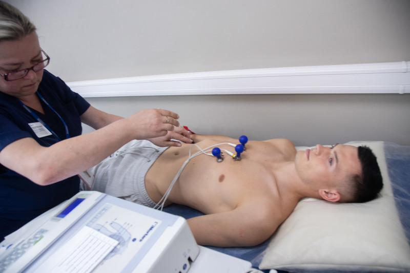 Медосмотр Сергея Волкова, защитника ФК «Зенит» в «Мой медицинский центр»