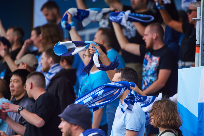 Болельщики на матче «Зенит»-2 — «Чертаново»