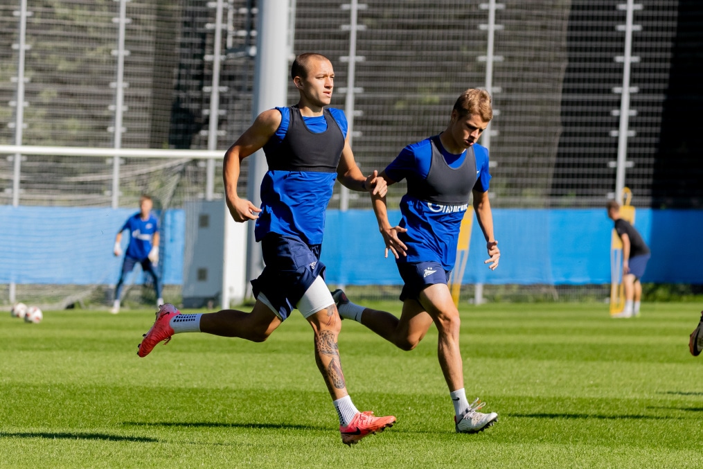 Тренировка «Зенит»-2 перед матчем с «Динамо»