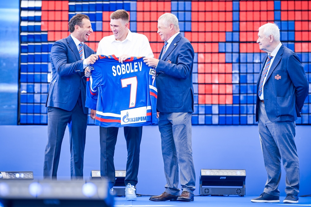 Александр Соболев в «Зените»: презентация игрока на презентации ХК СКА