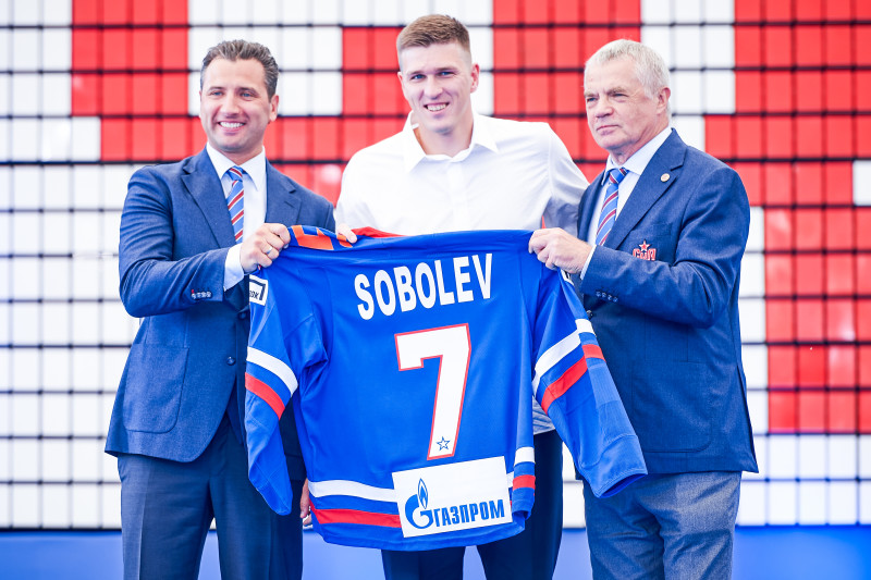 Александр Соболев в «Зените»: презентация игрока на презентации ХК СКА