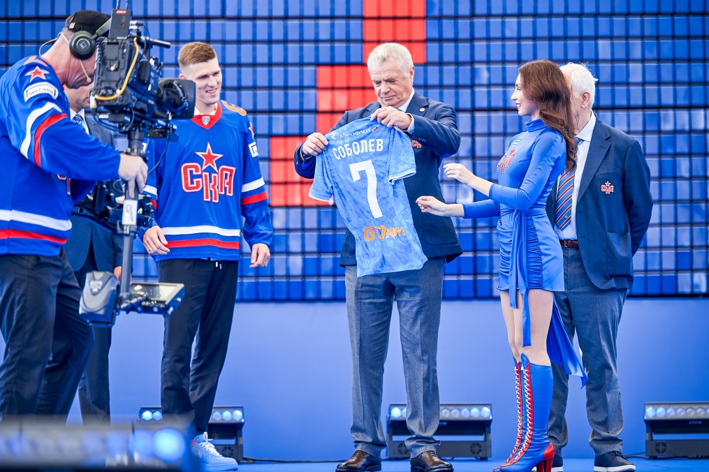Александр Соболев в «Зените»: презентация игрока на презентации ХК СКА