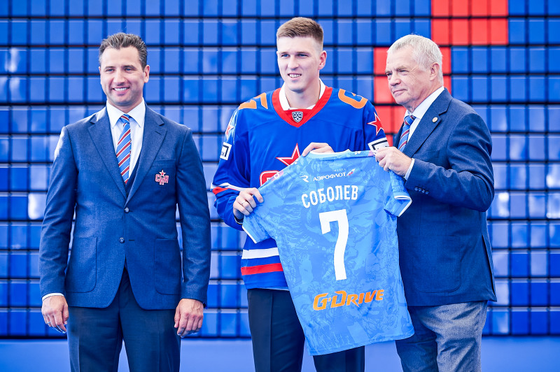 Александр Соболев в «Зените»: презентация игрока на презентации ХК СКА
