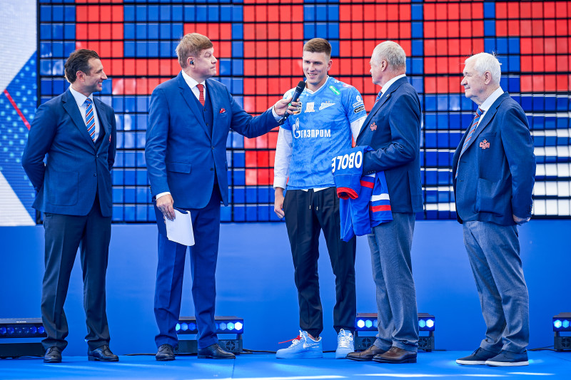 Александр Соболев в «Зените»: презентация игрока на презентации ХК СКА