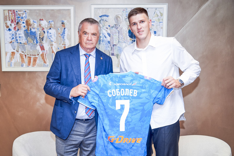 Александр Соболев в «Зените»: презентация игрока на презентации ХК СКА
