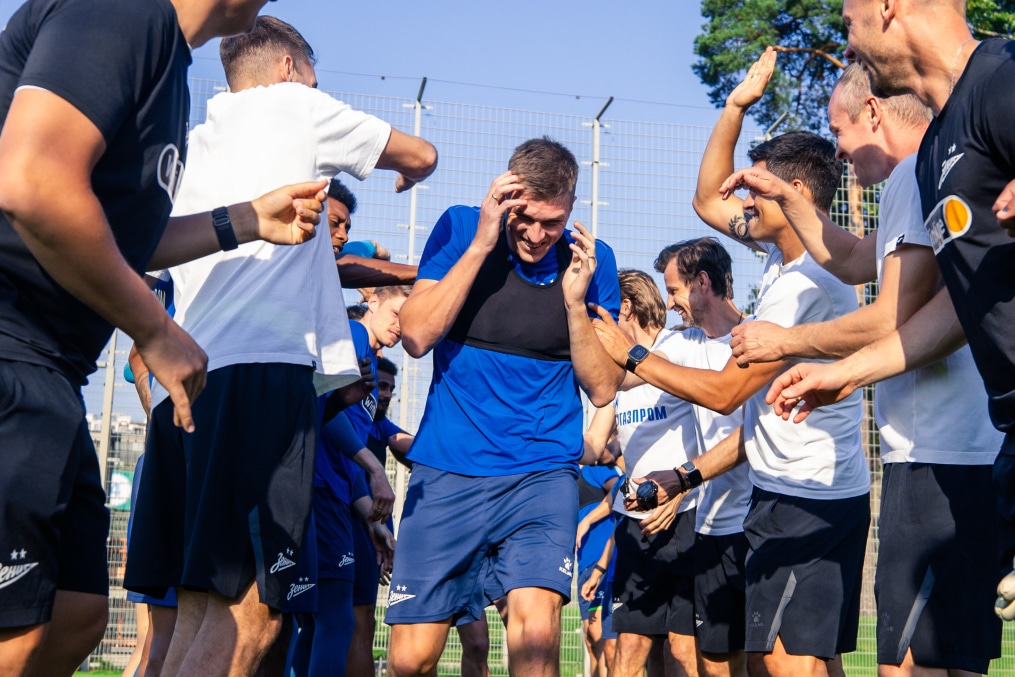 Александр Соболев в «Зените»: первая тренировка с командой