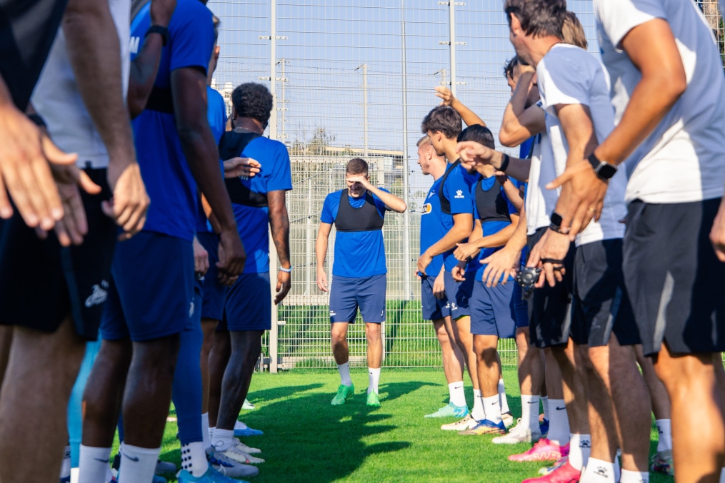 Александр Соболев в «Зените»: первая тренировка с командой