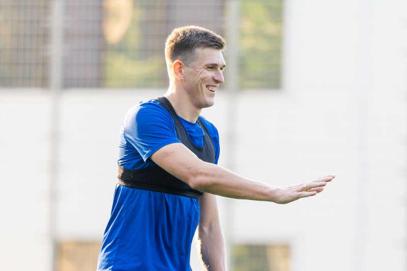 Александр Соболев в «Зените»: первая тренировка с командой