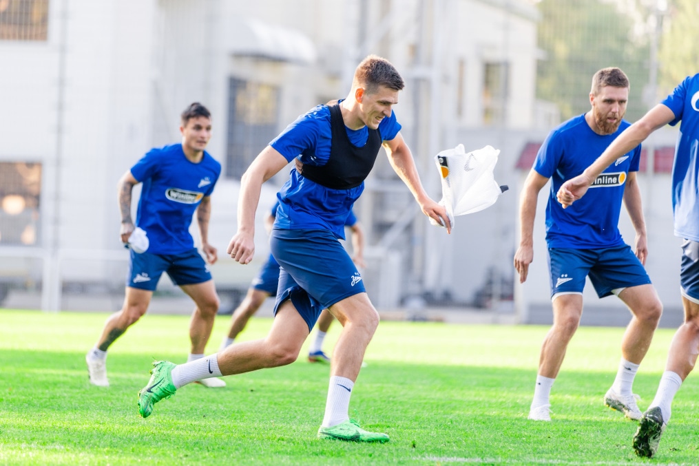 Александр Соболев в «Зените»: первая тренировка с командой