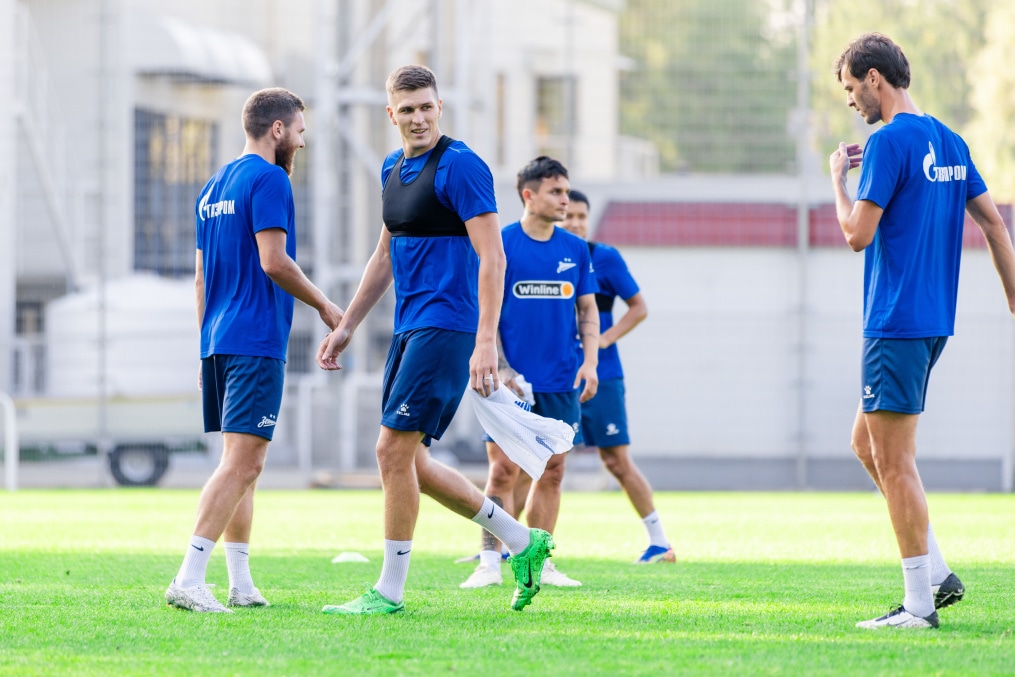 Александр Соболев в «Зените»: первая тренировка с командой