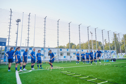 Тренировка женской молодежной команды перед матчем c «Ростовом»
