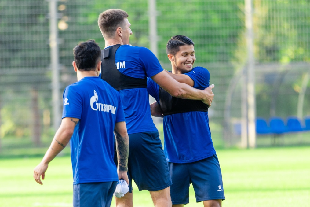 Александр Соболев в «Зените»: первая тренировка с командой