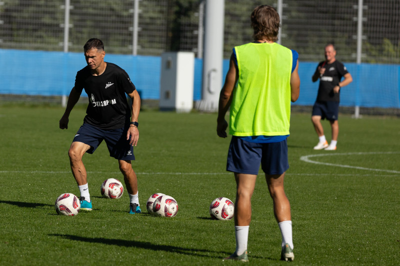 Тренировка «Зенит»-2 перед матчем с командой «Знамя Труда»