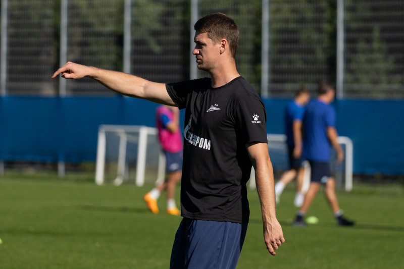 Тренировка «Зенит»-2 перед матчем с командой «Знамя Труда»