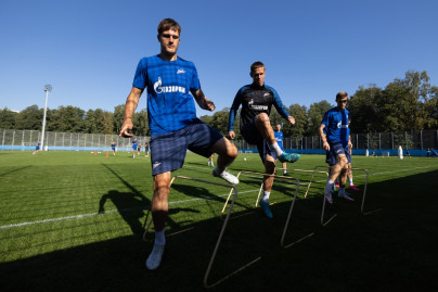 Тренировка «Зенит»-2 перед матчем с командой «Знамя Труда»