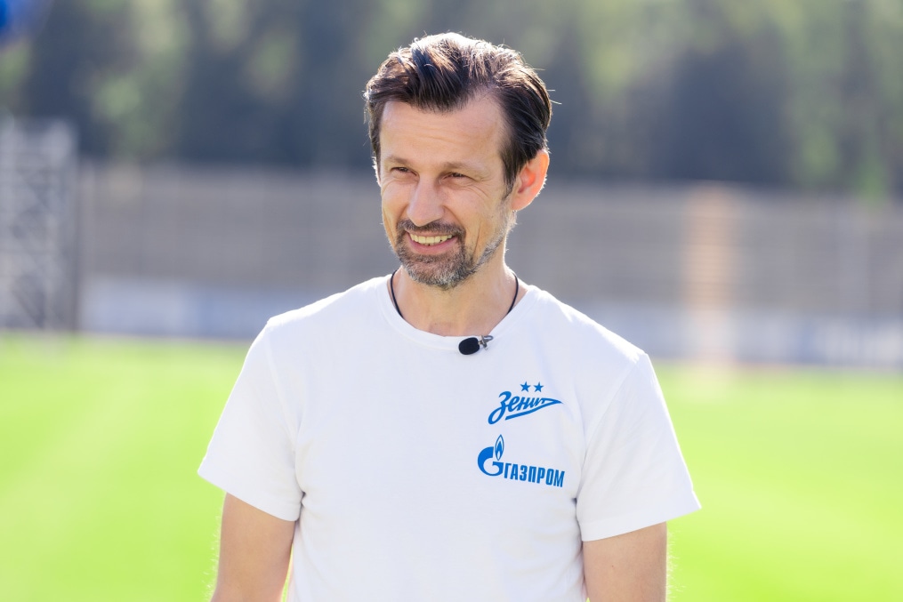 Брифинг Семака и тренировка перед матчем с «Кайратом»