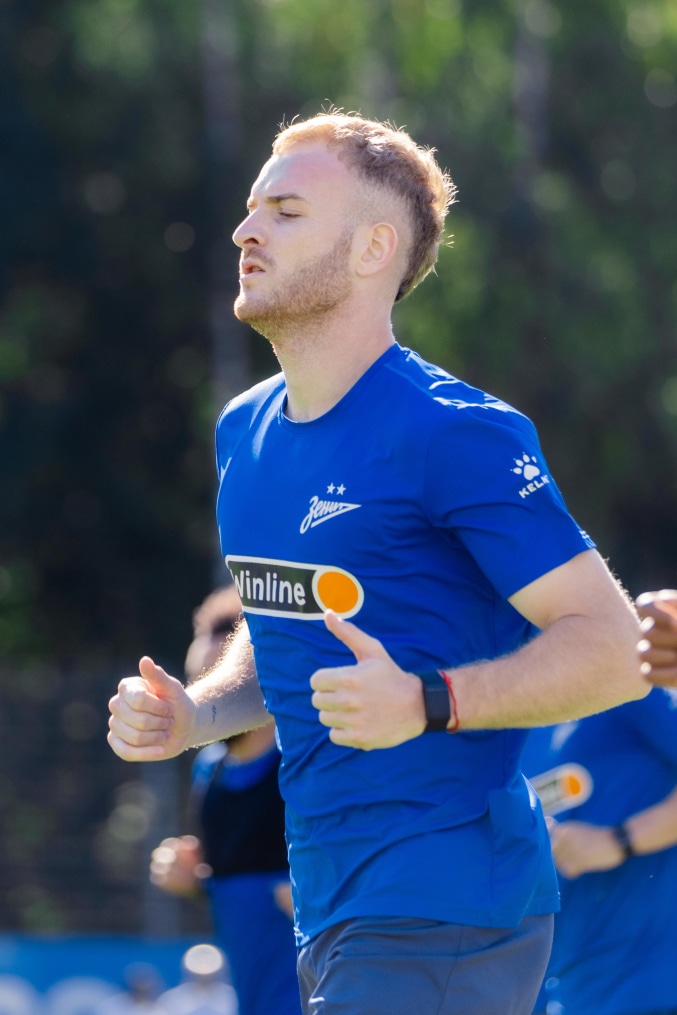 Брифинг Семака и тренировка перед матчем с «Кайратом»