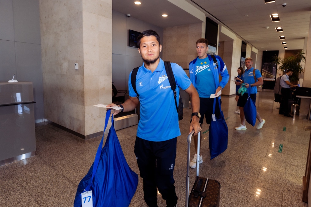 Вылет команды на матч с «Кайратом»