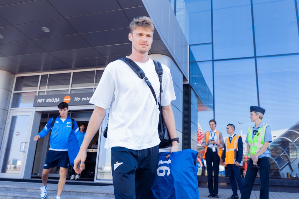 Вылет команды на матч с «Кайратом»