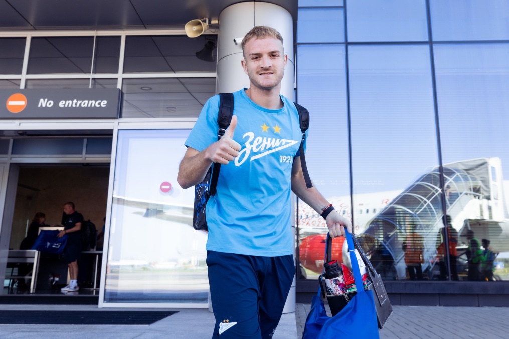 Вылет команды на матч с «Кайратом»