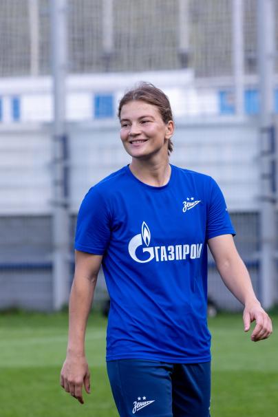 Брифинг и тренировка женской команды перед матчем с «Локомотивом»