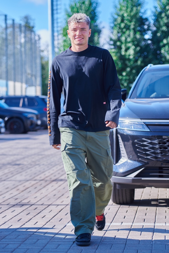 #ЗенитStyle: приезд футболистов на тренировку перед «Факелом»