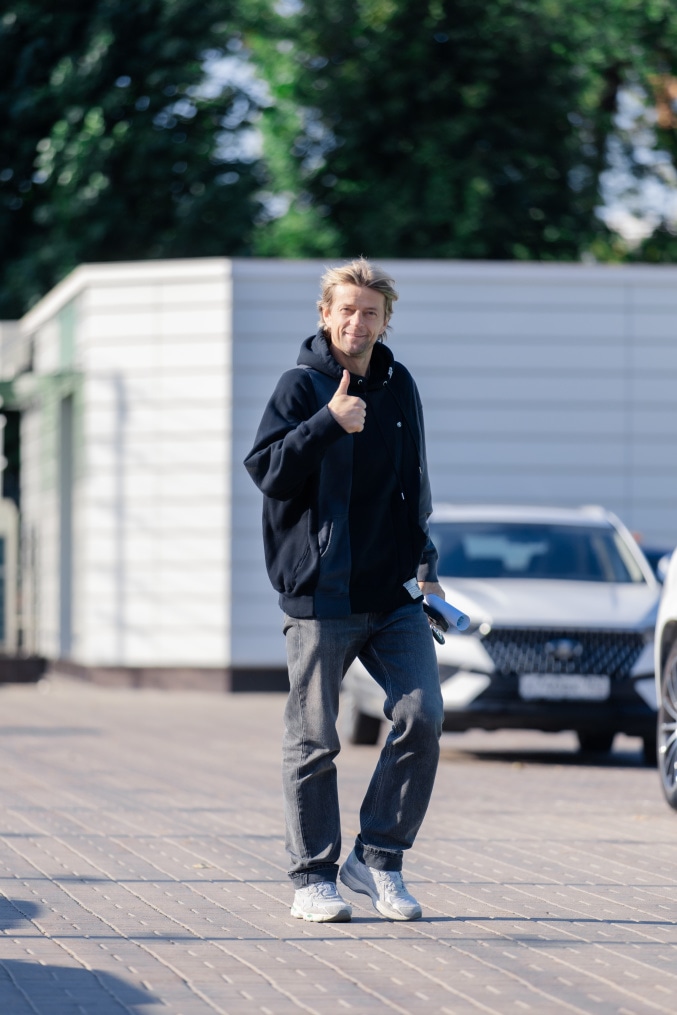 #ЗенитStyle: приезд игроков на тренировку перед матчем с «Краснодаром»