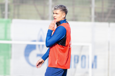 Тренировка «Зенита» в рамках подготовки к матчу с «Краснодаром»