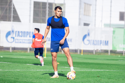 Тренировка «Зенита» в рамках подготовки к матчу с «Краснодаром»