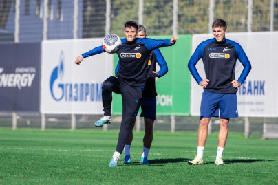 Тренировка «Зенита» в рамках подготовки к матчу с «Акроном»