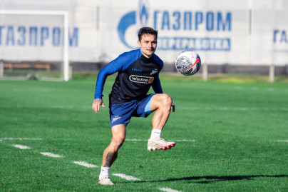 Тренировка «Зенита» в рамках подготовки к матчу с «Акроном»