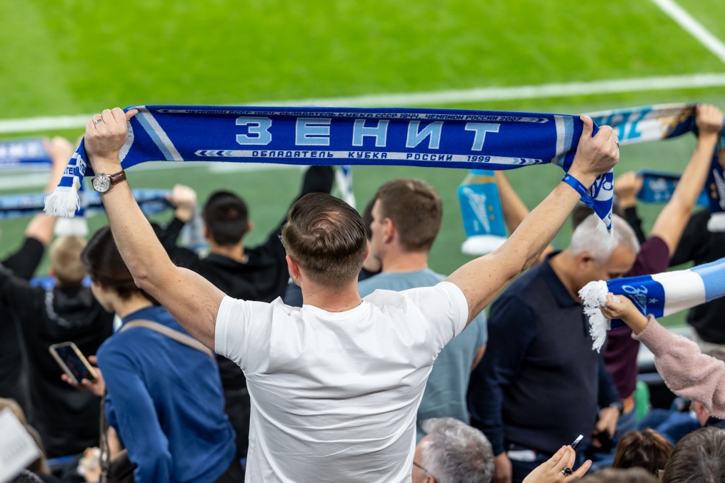 Болельщики на матче «Зенит» — «Войводина»