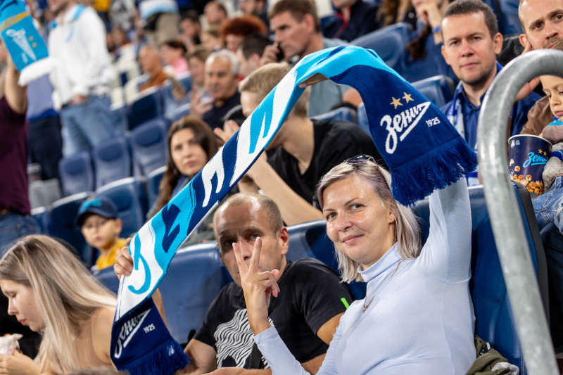 Болельщики на матче «Зенит» — «Войводина»