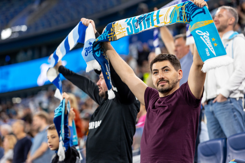 Болельщики на матче «Зенит» — «Войводина»