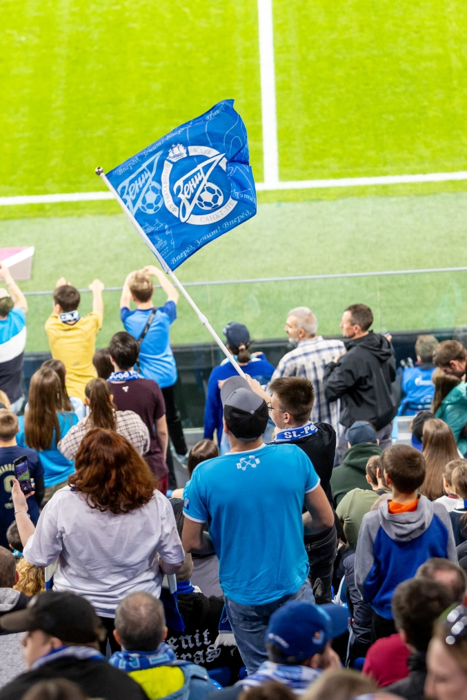 Болельщики на матче «Зенит» — «Войводина»