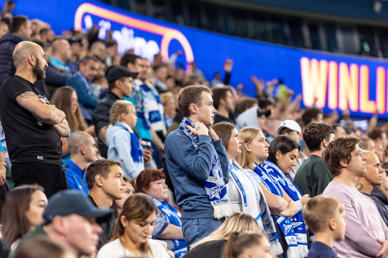 Болельщики на матче «Зенит» — «Войводина»