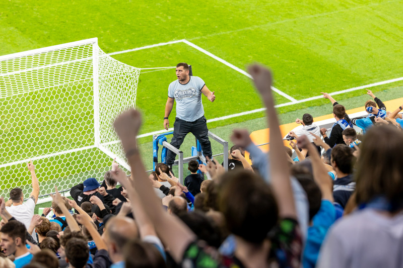 Болельщики на матче «Зенит» — «Войводина»