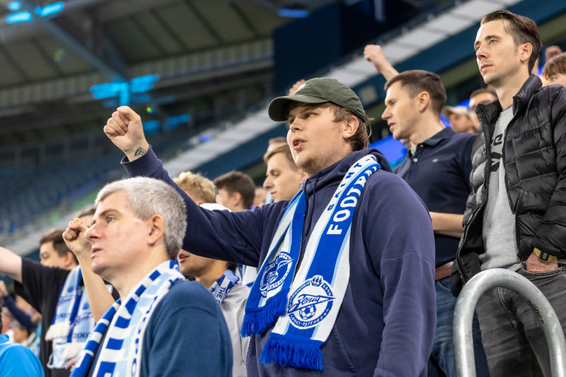 Болельщики на матче «Зенит» — «Войводина»