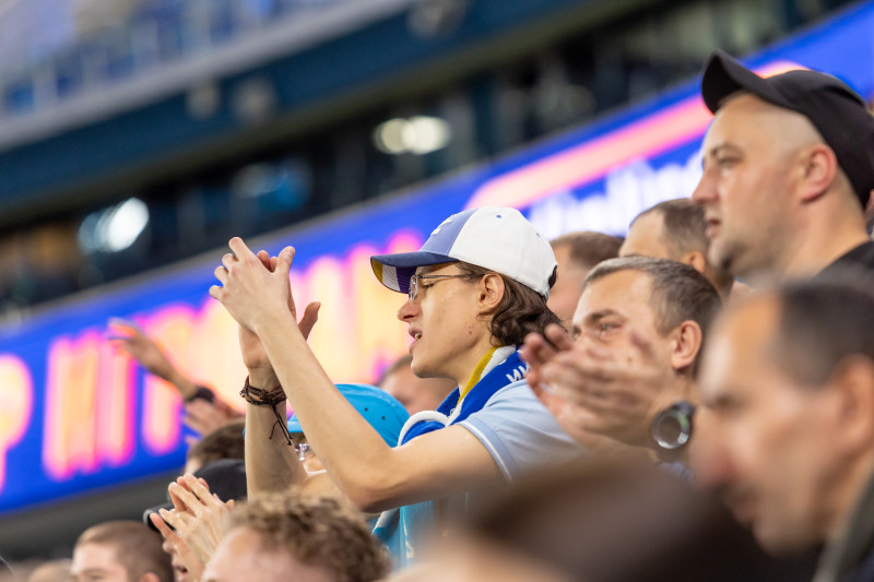 Болельщики на матче «Зенит» — «Войводина»