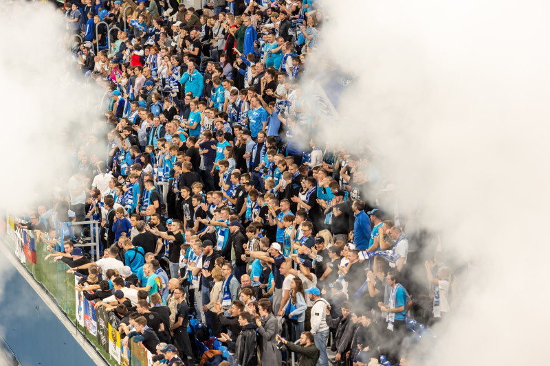 Болельщики на матче «Зенит» — «Войводина»