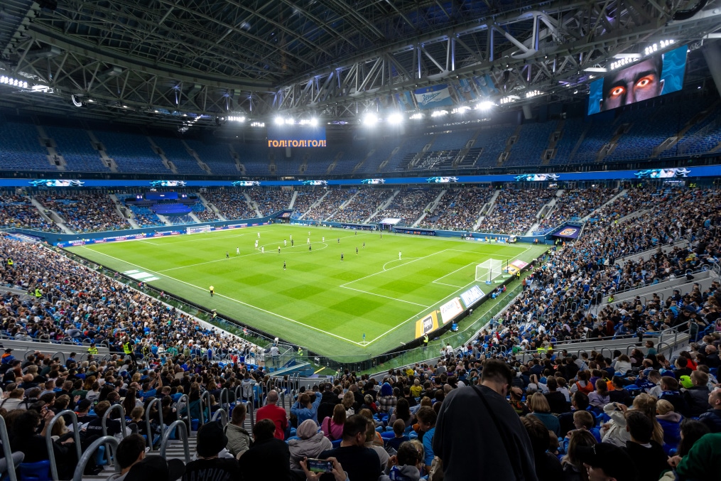 Болельщики на матче «Зенит» — «Войводина»