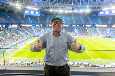 Болельщики на матче «Зенит» — «Войводина»