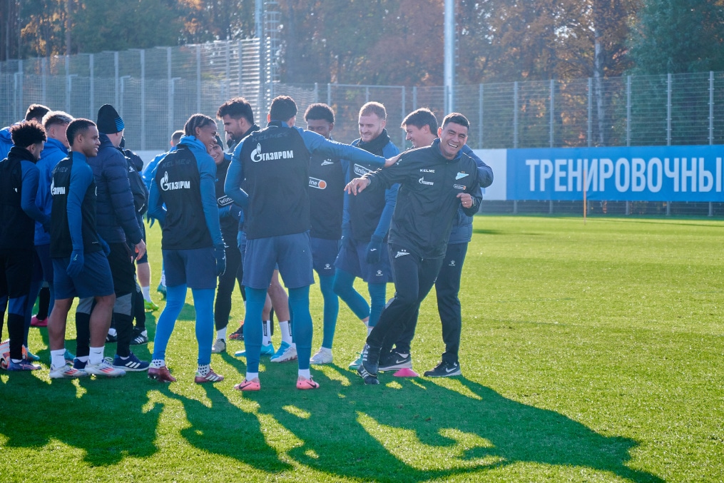 Тренировка «Зенита» в рамках подготовки к матчу с «Факелом»