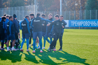 Тренировка «Зенита» в рамках подготовки к матчу с «Факелом»