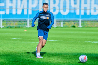 Тренировка «Зенита» в рамках подготовки к матчу с «Факелом»